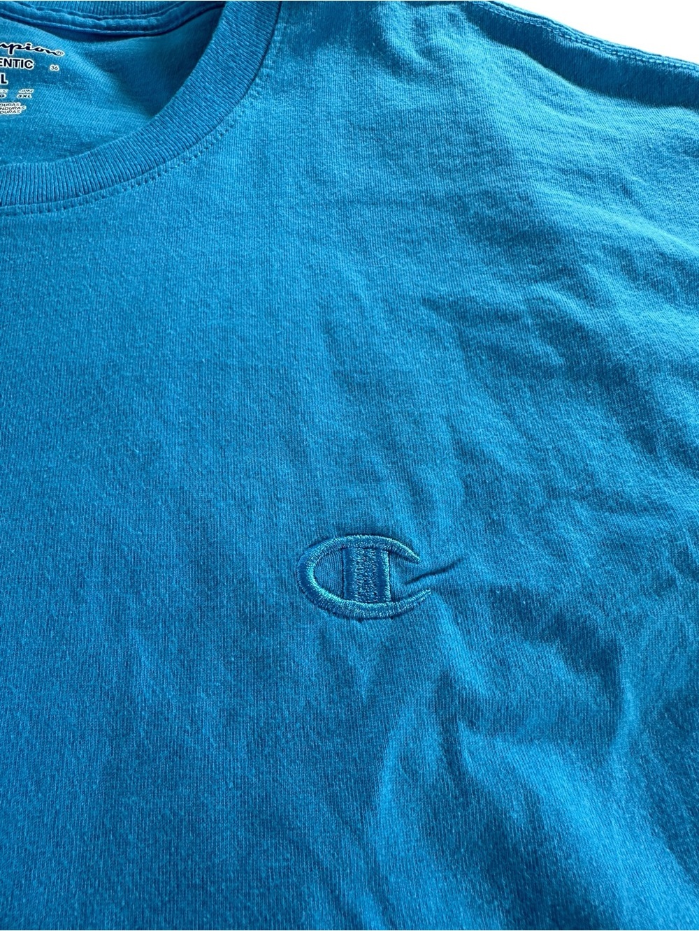 2 Pack-Champion Men’s Crewneck T-Shirt - Blue and Navy 2XL - Picture 5 of 16